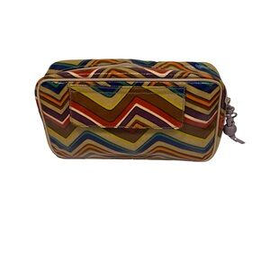 Fossil Multicolor Zigzag Cosmetic Bag